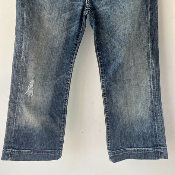 7 For All Mankind Dojo Jeans Size 24 Womens Denim Bermuda Shorts 7FAMK Cotton - Picture 4 of 12